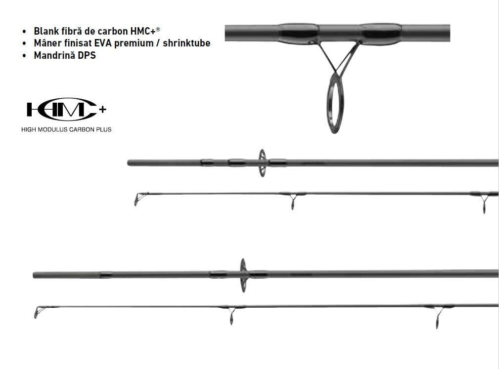 Wędka Daiwa Black Widow XT Carp 3.60 m, 3.5 lbs, 365 g, 2 szt.
