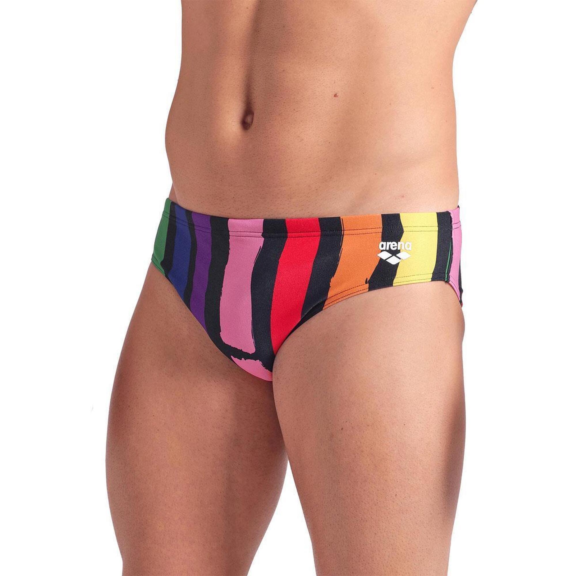 Majtki Arena Let It Beat - Czarne Wielokolorowe / Czarne - Rozmiar 26