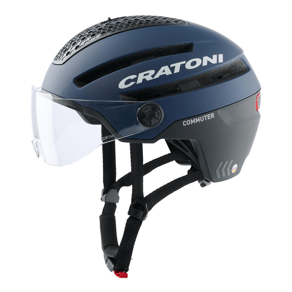 Kask rowerowy Commuter Pedelec niebieski matowy