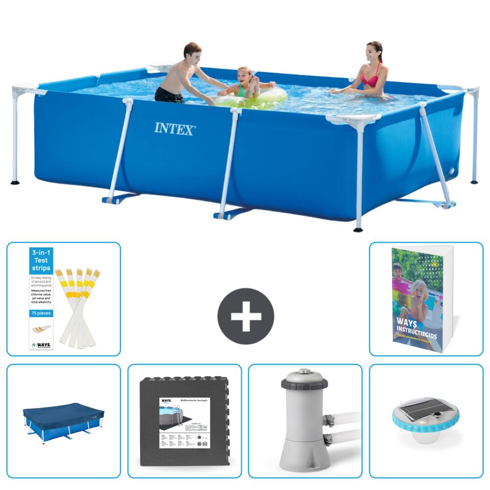 INTEX Basen ze stelażem Prostokątny - 300x200x75 cm - 7-częściowy S86