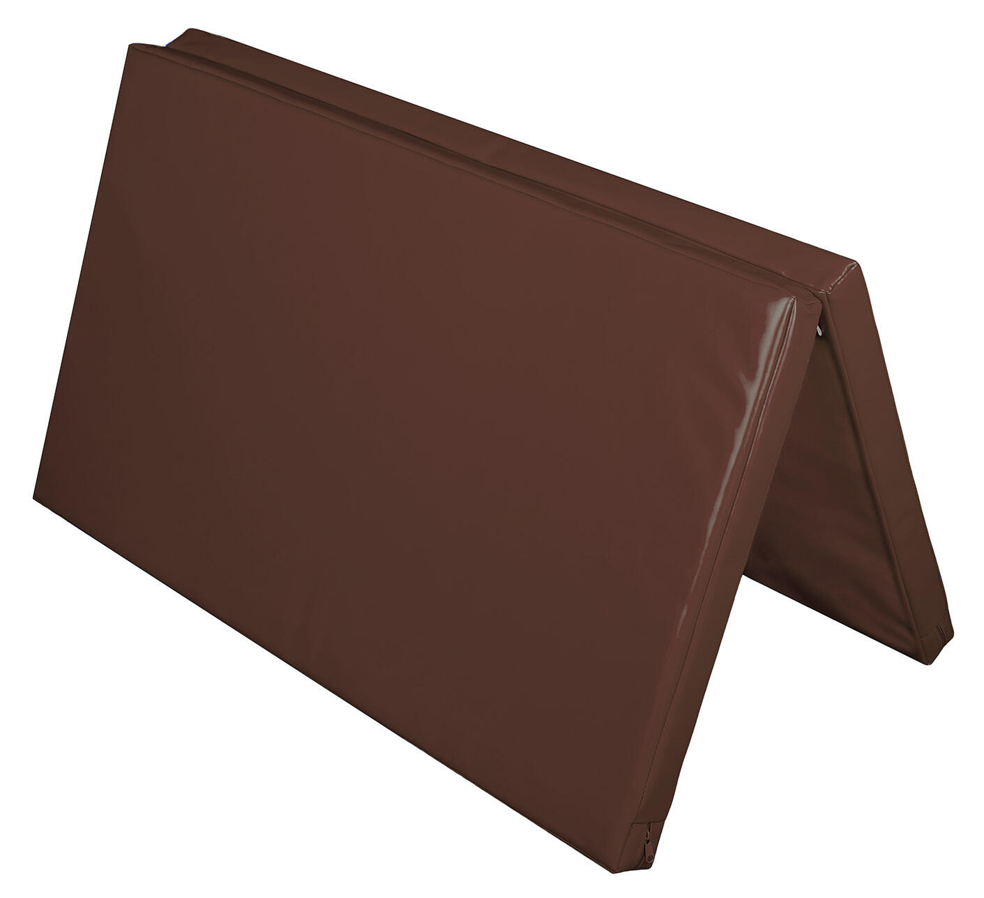Materac dwuczęściowy z rzepami UNDERFIT 130 x 120 x 6 cm miękki brązowy