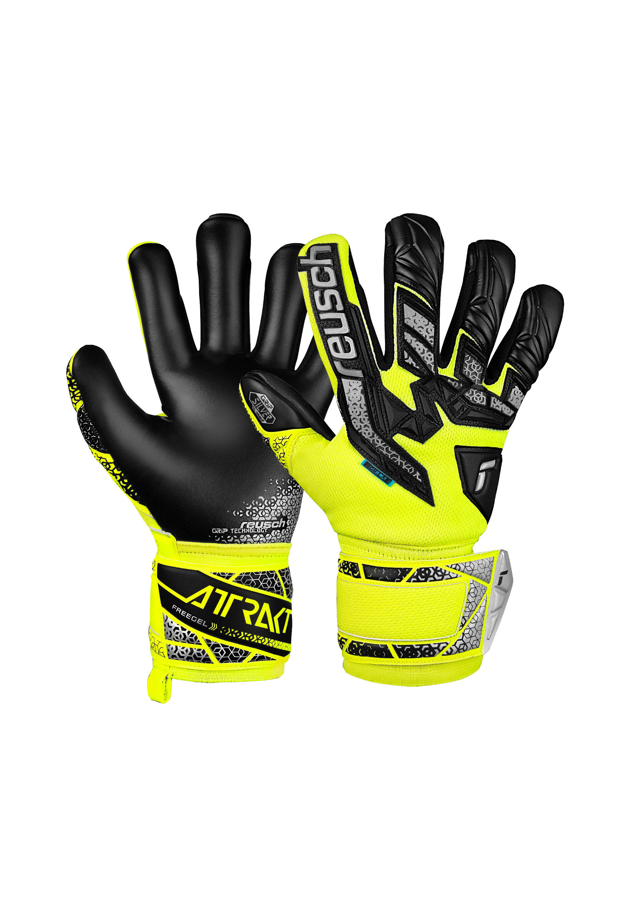 Dziecięce rękawice bramkarskie Reusch Football Attrakt Freegel Silver