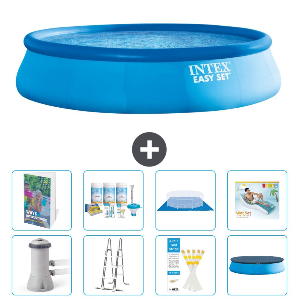 INTEX Basen Easy Set Okrągły - 457x107 cm - 9-częściowy S683