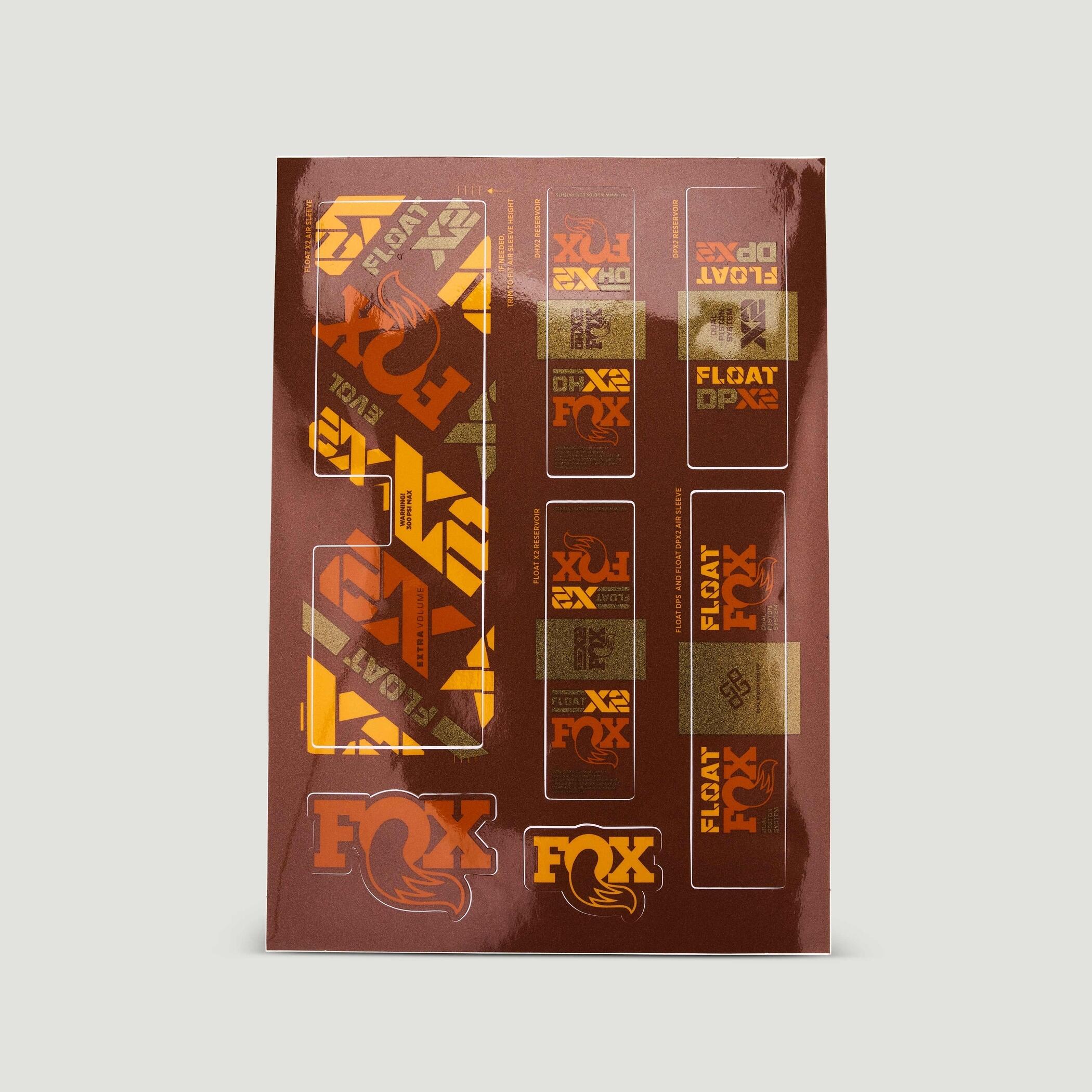 Naklejki Root Beer Float, arkusz naklejek Shock Fox FOX Decal 2021 AM, 36, Facto