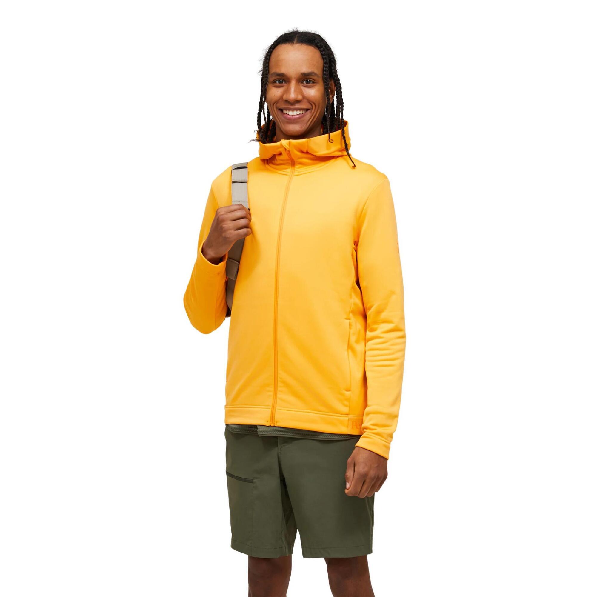 Bluza Peak Performance męska Rider Tech Zip Hood pomarańczowa - XXL