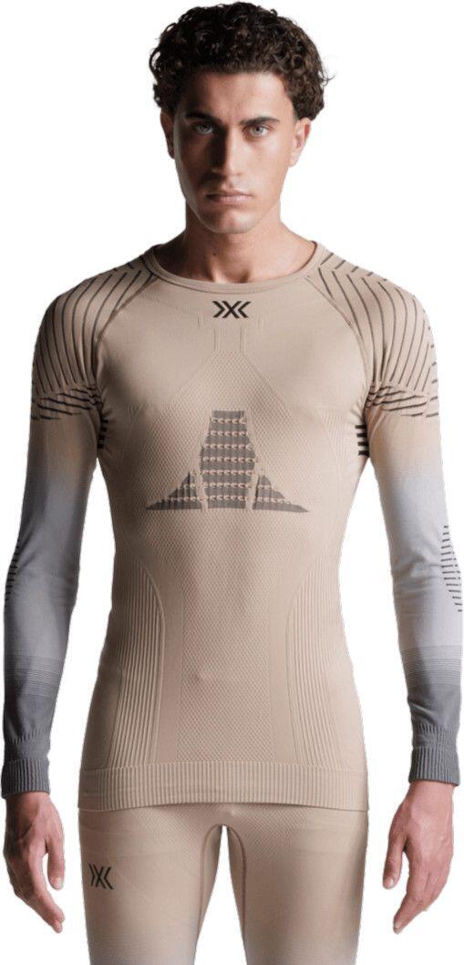 Koszulka męska X-Bionic INVENT GRAPHICS SHIRT LS MEN SAND/LIGHT GREY/GREY
