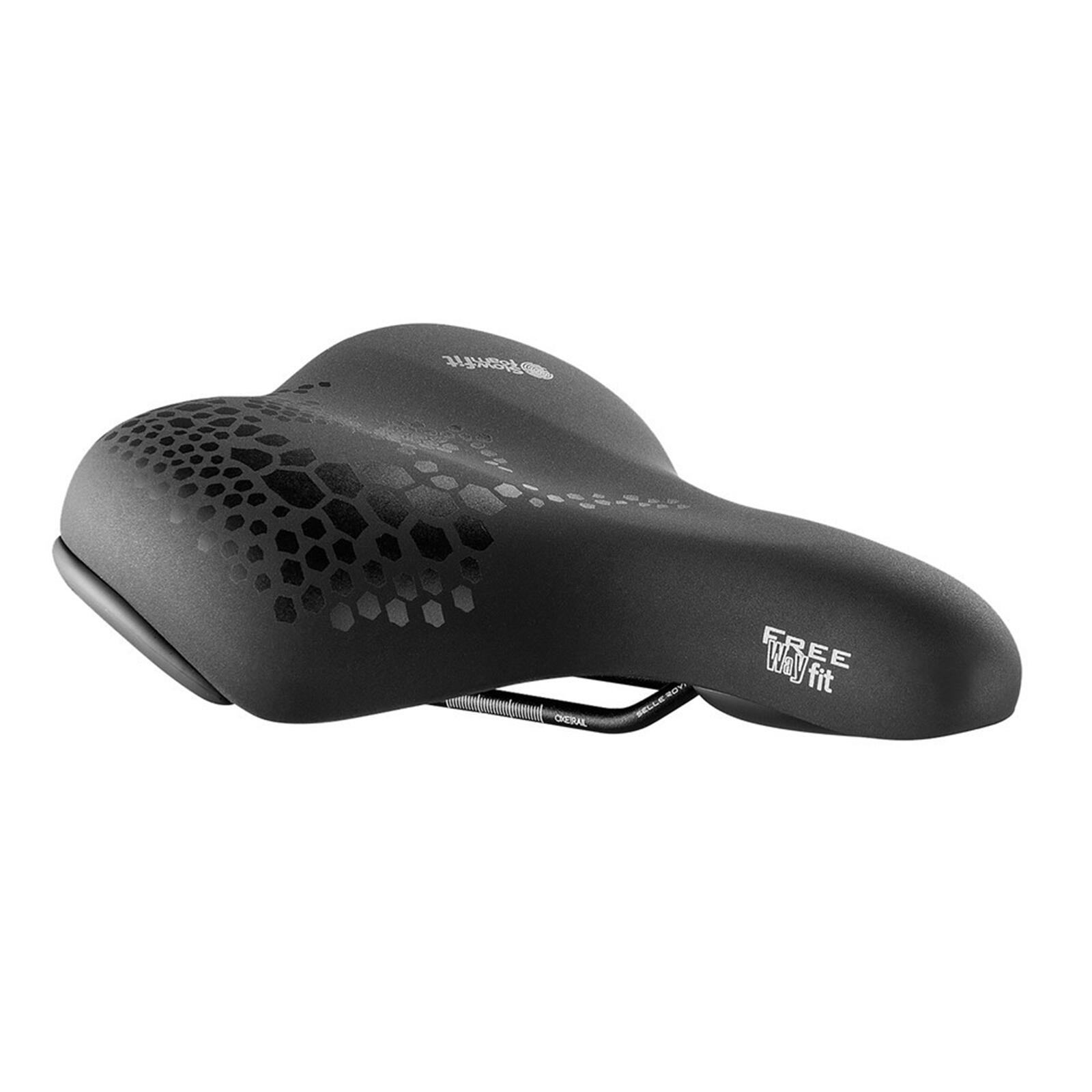 Siodełko rowerowe Freeway Fit, czarne, unisex, 257x210 mm, zrelaksowane