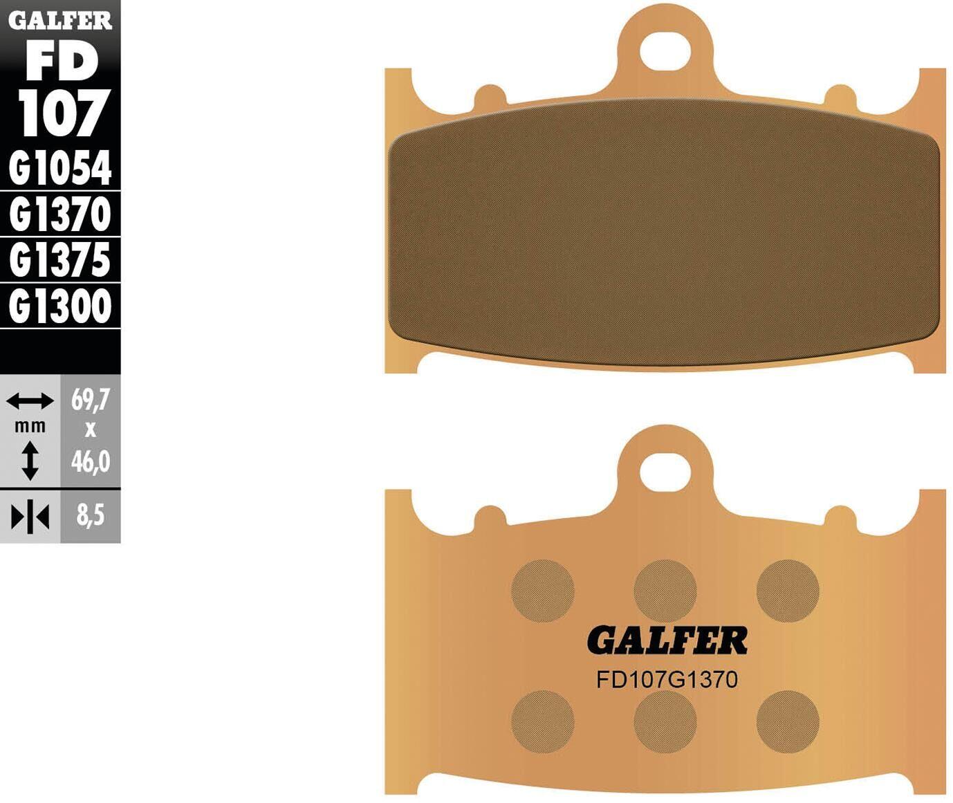GALFER FD107 klocki hamulcowe spiekane (G1370)