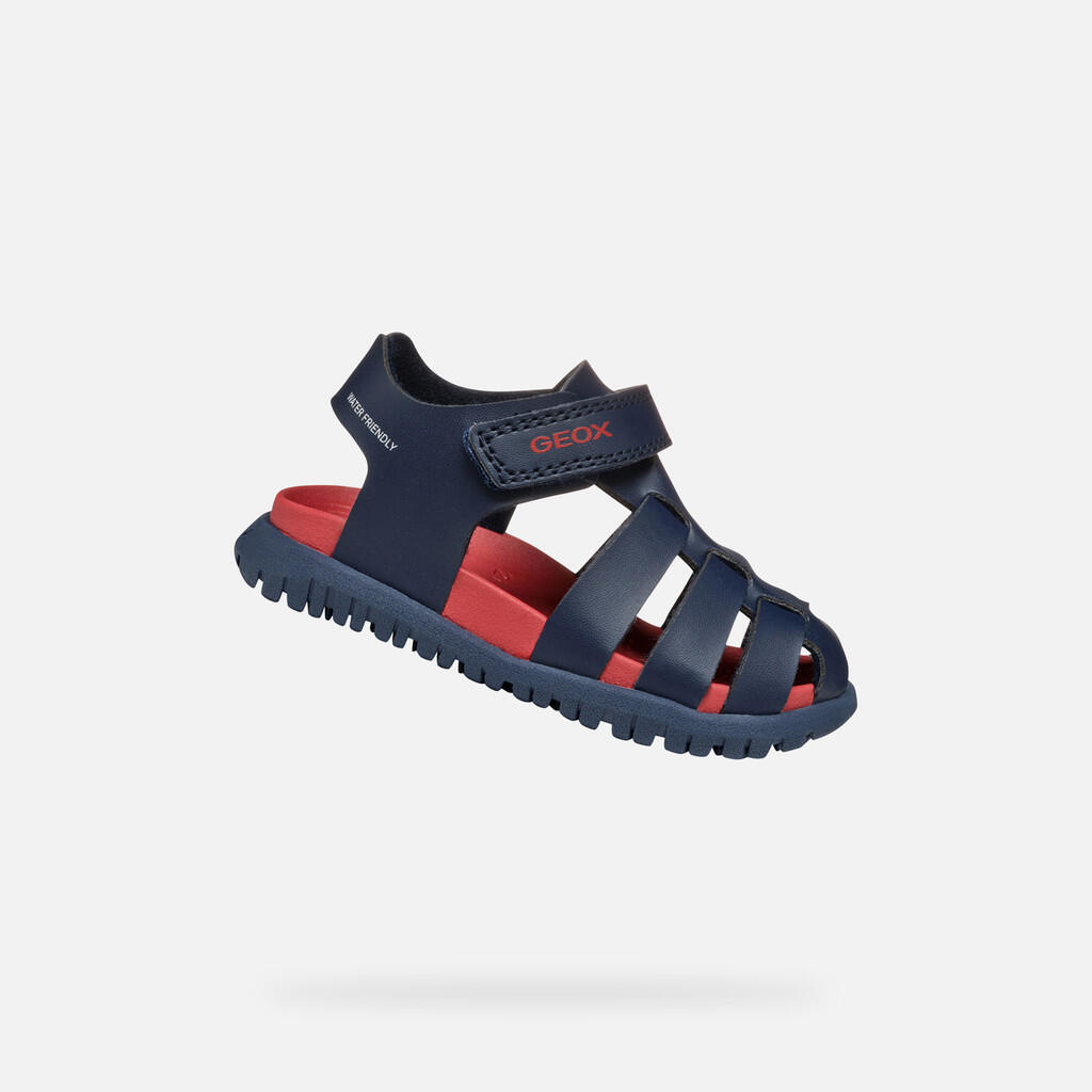 Sandały GEOX B SANDAL FUSBETTO BO Niebieski