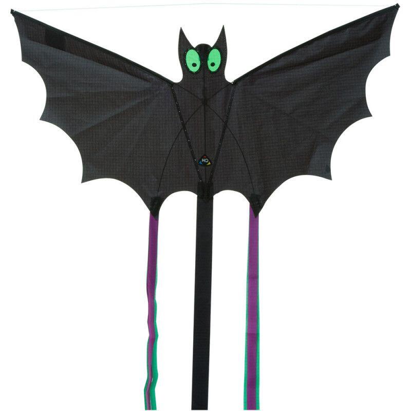 Latawiec dziecięcy HQ Bat Black S 100039 Czarny 60 x 30 cm