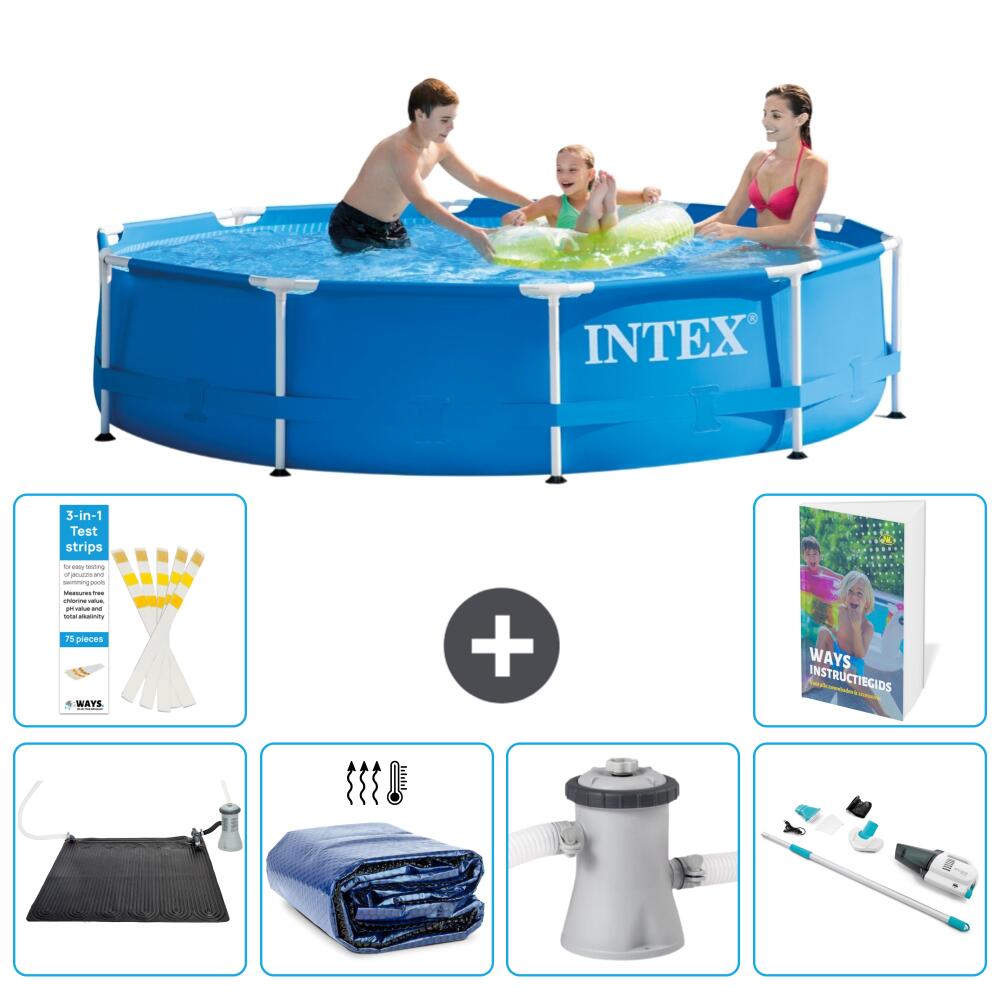 INTEX Basen ze stelażem Okrągły - 305x76 cm - 7-częściowy S82