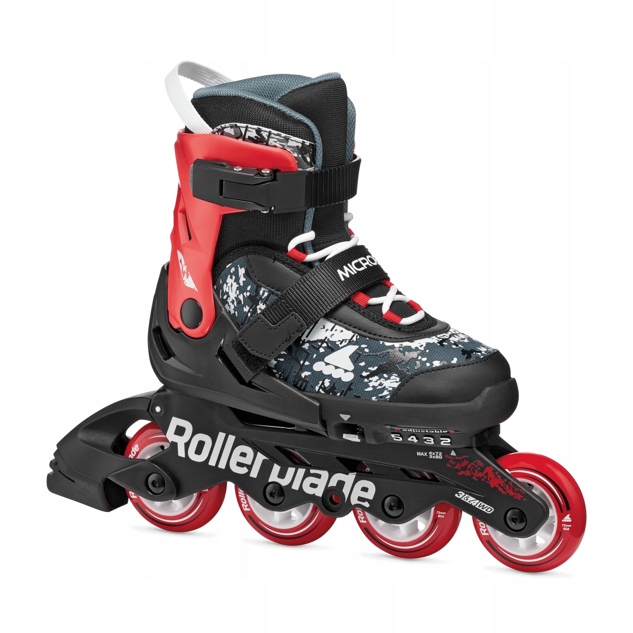 Dziecięce łyżworolki z regulacją rozmiaru Rollerblade Microblade