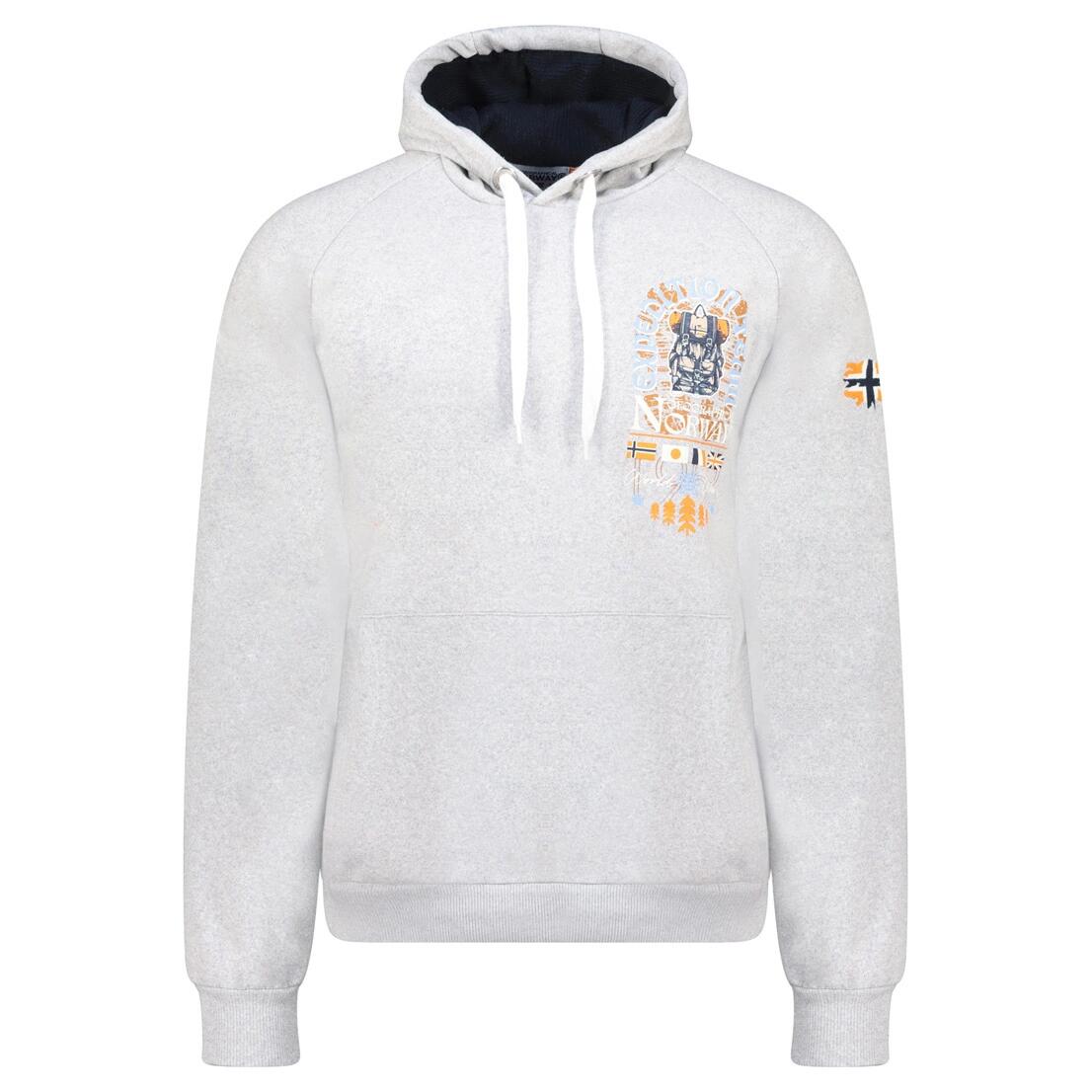 Bluza Geographical Norway GAKADO BLENDED GREY DB MEN 100 mieszana szarość męska