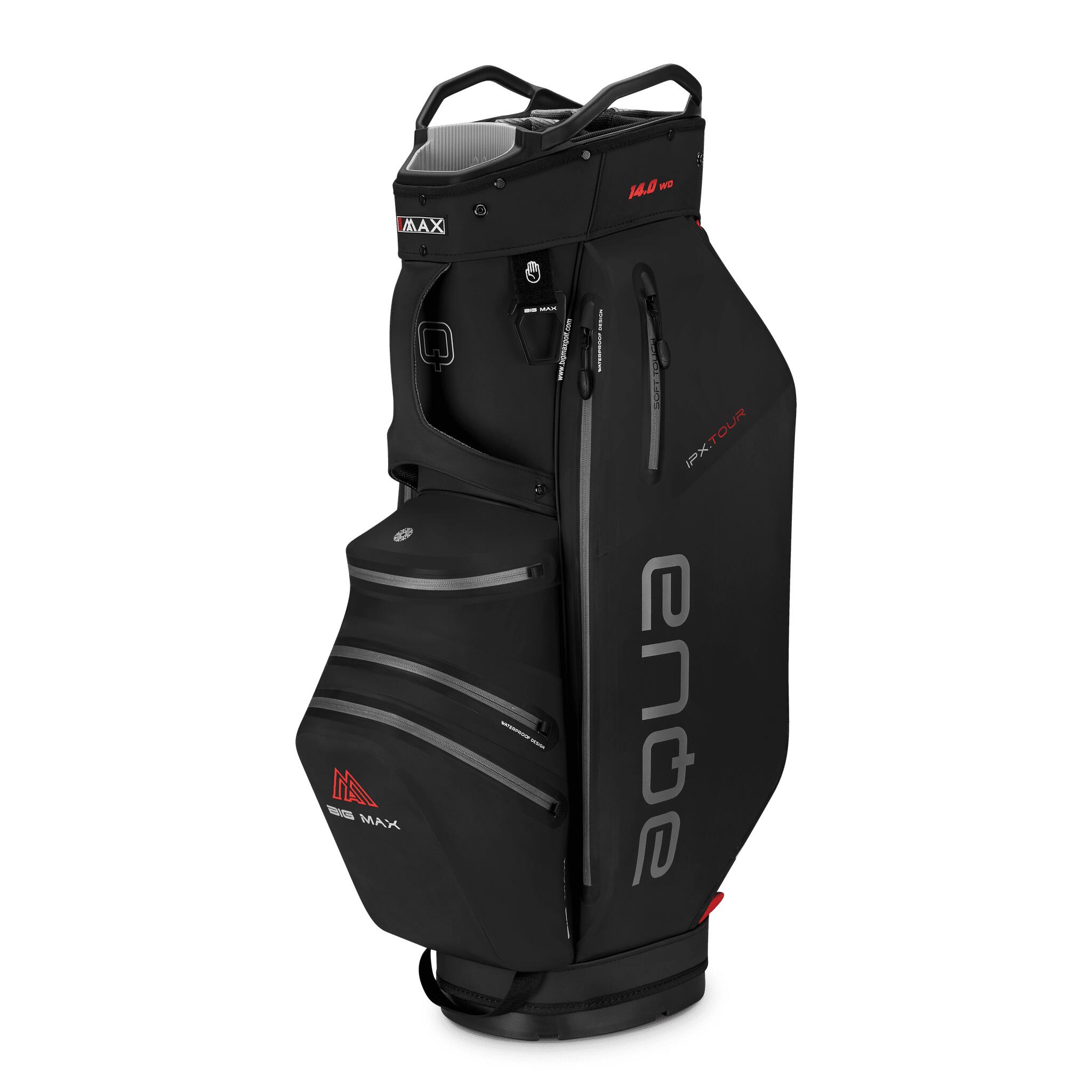 Big Max AQUA IPX Tour Wodoodporna torba golfowa Torba na wózek Czarna
