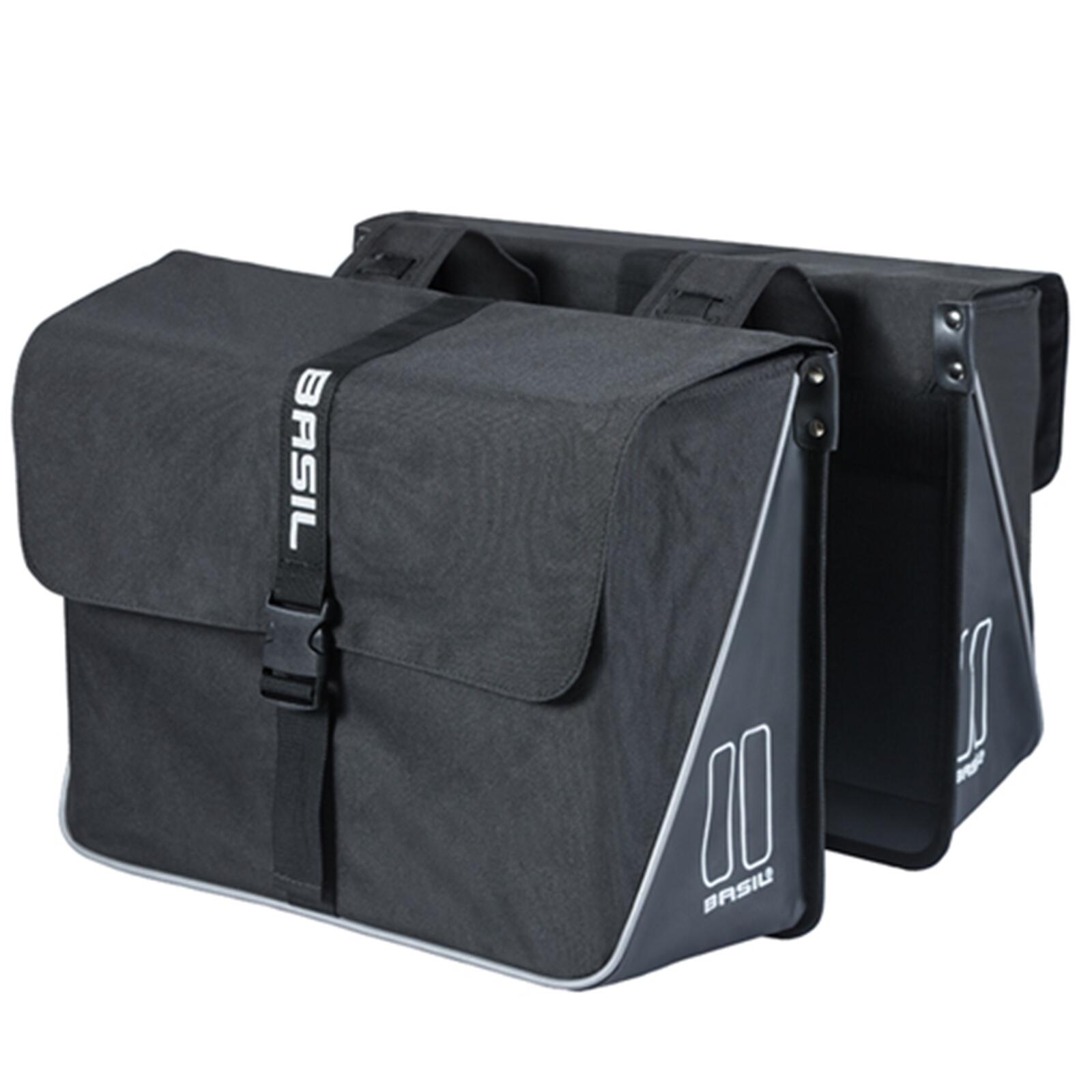 Podwójna Torba Rowerowa Forte 35 Litrów 41 X 15 X 34 Cm - Czarna