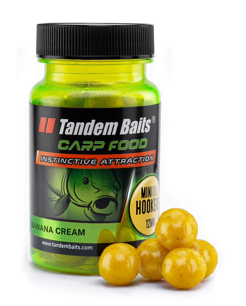 Mini kulki haczykowe Carp Food Oil Hookers 12mm/50g Bananowy Krem