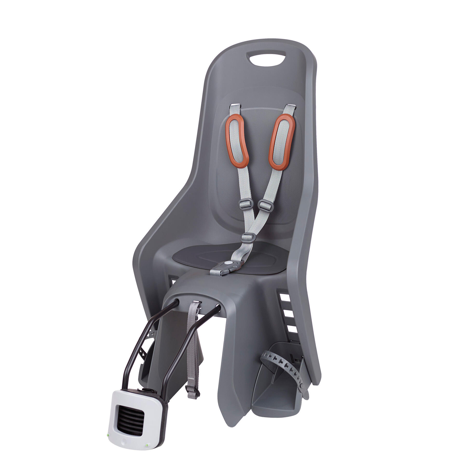 Fotelik rowerowy dziecięcy Polisport Bubbly Maxi FF Grey, tylny