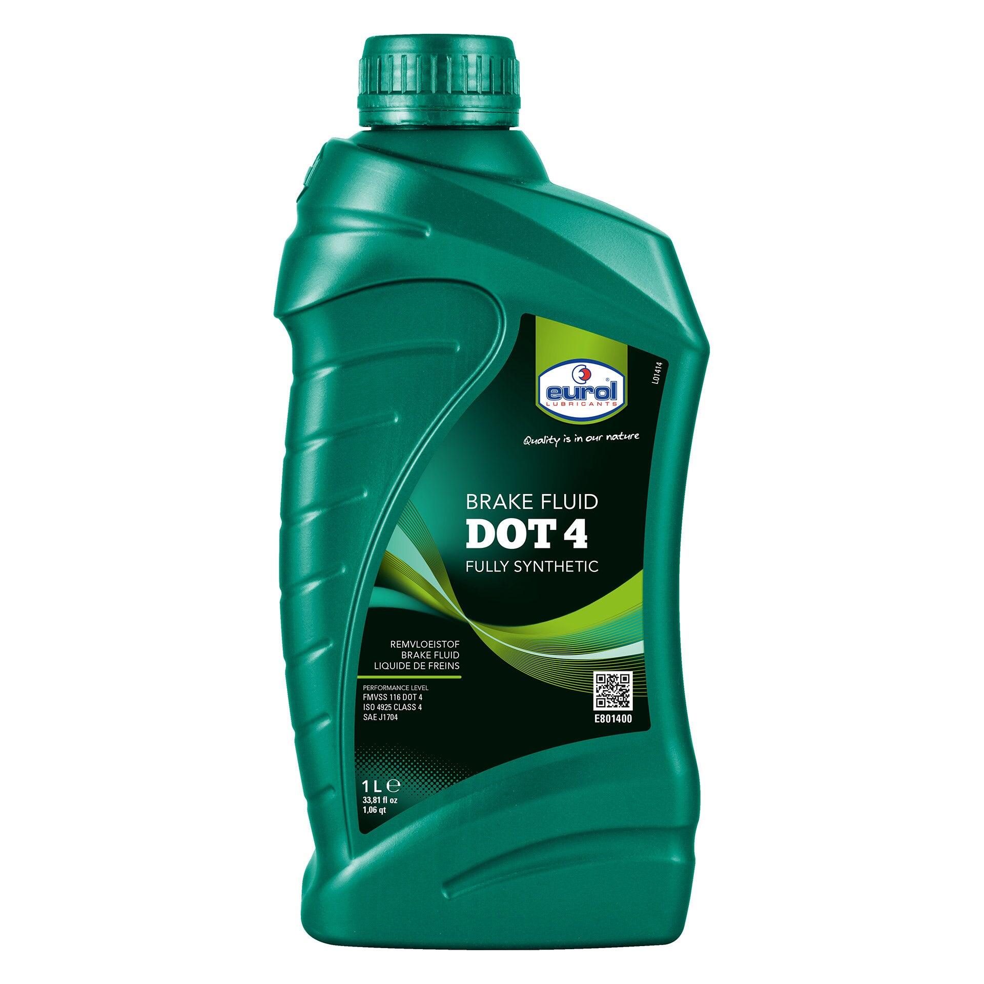 Eurol płyn hamulcowy DOT4 1 L 100% syntetyczny E801400