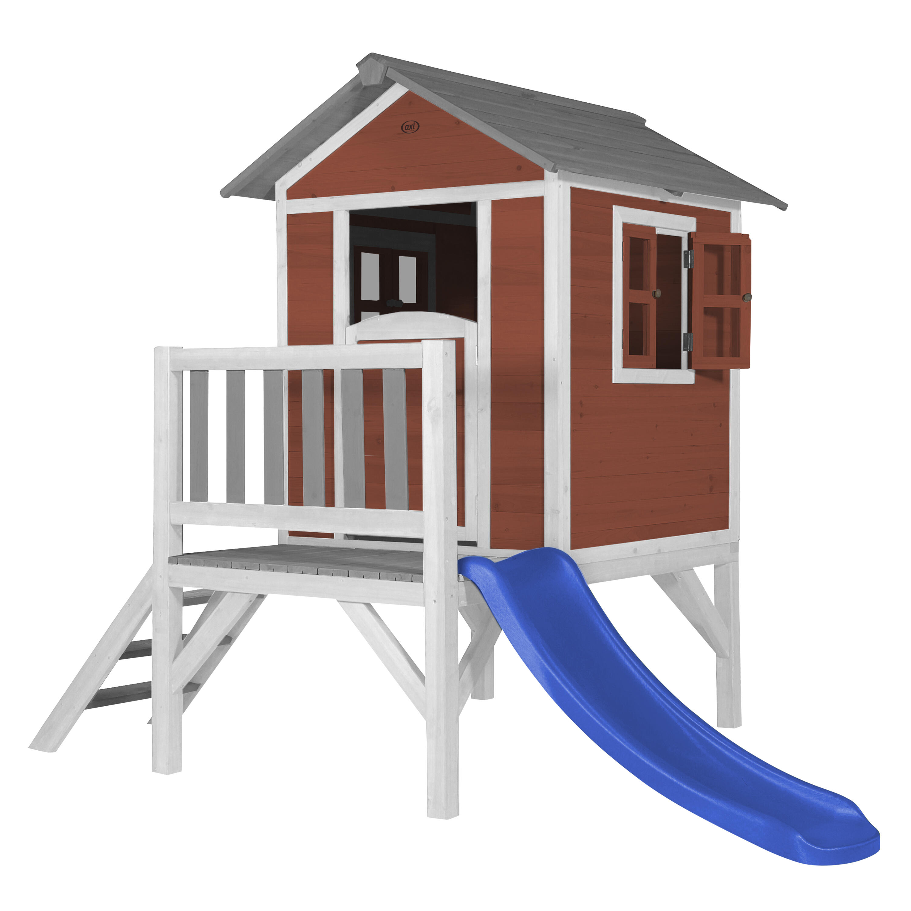 Domek dla dzieci AXI Beach Lodge XL, drewniana zjezdzalnia FSC