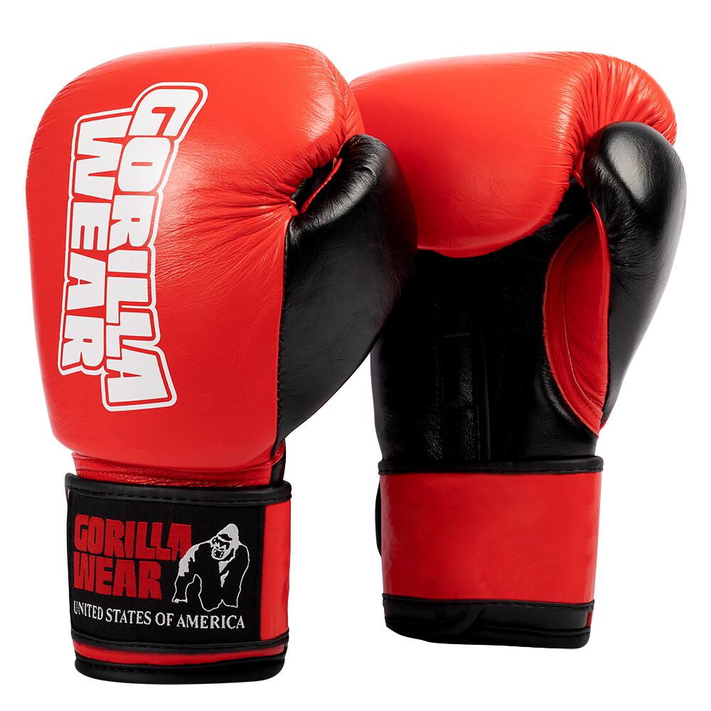 Ashton Pro Rękawice bokserskie - Czerwony/Czarny - 18oz