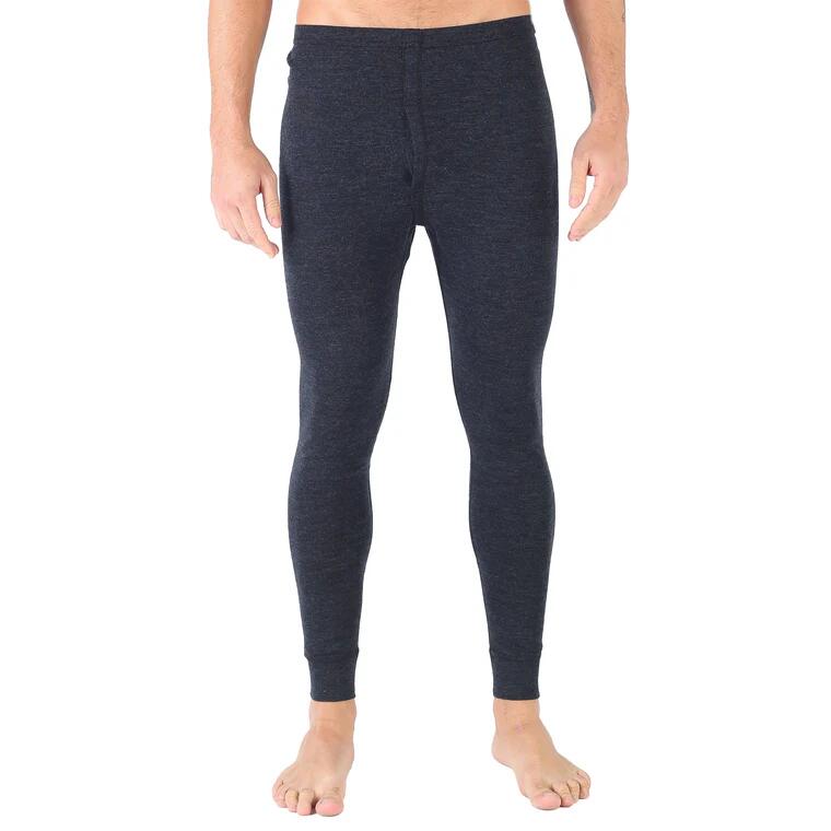 Atlas - Męskie Leginsy z 100% Wełny Merino (195 g/m²) L, Antrasit