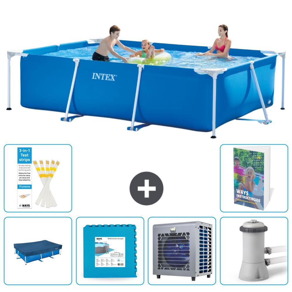 INTEX Basen ze stelażem Prostokątny - 300x200x75 cm - 7-częściowy S79