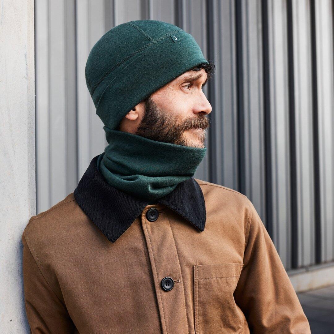 Czapka merino Weathergoods Sweden S/M zielona
