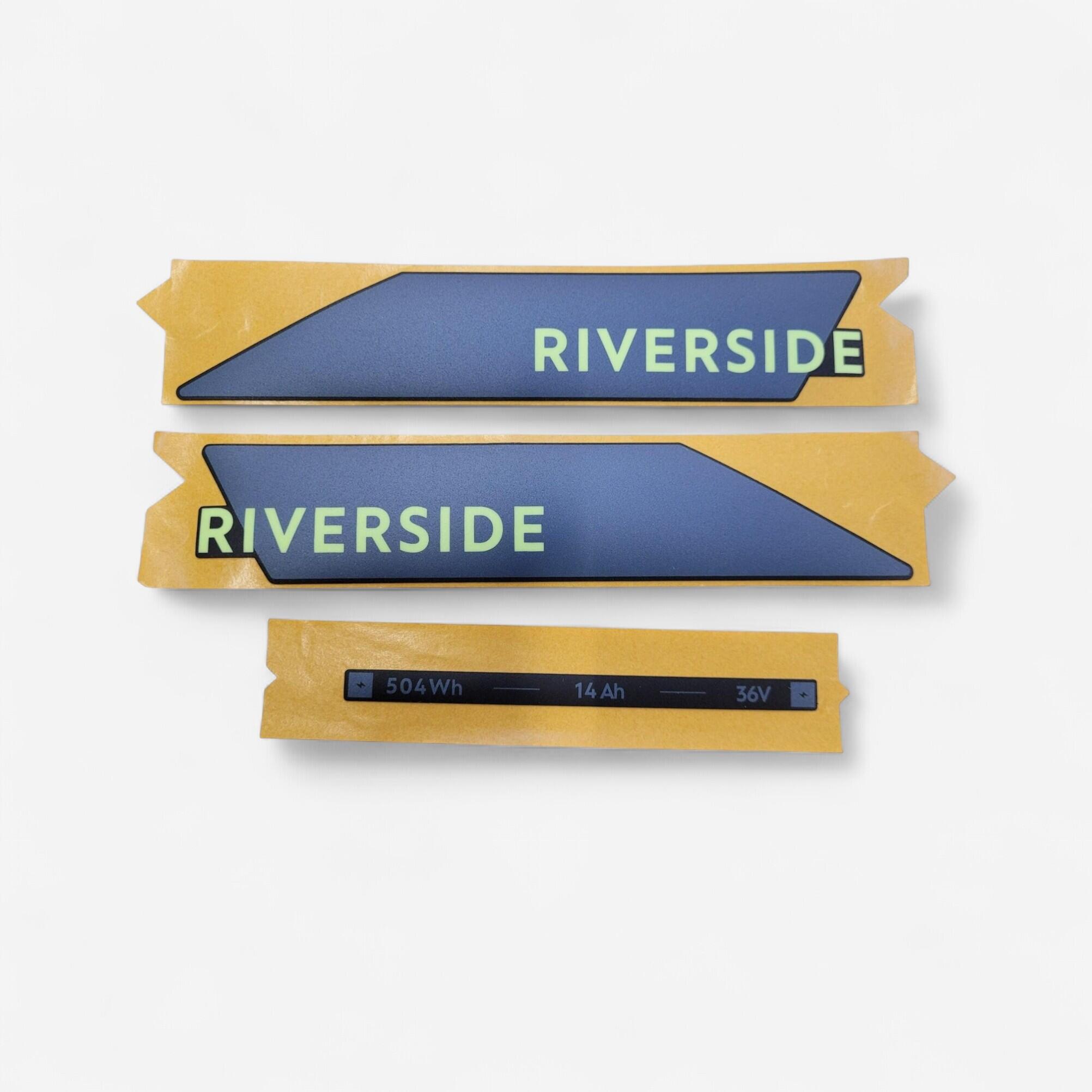 Naklejki na akumulator roweru Riverside 520E