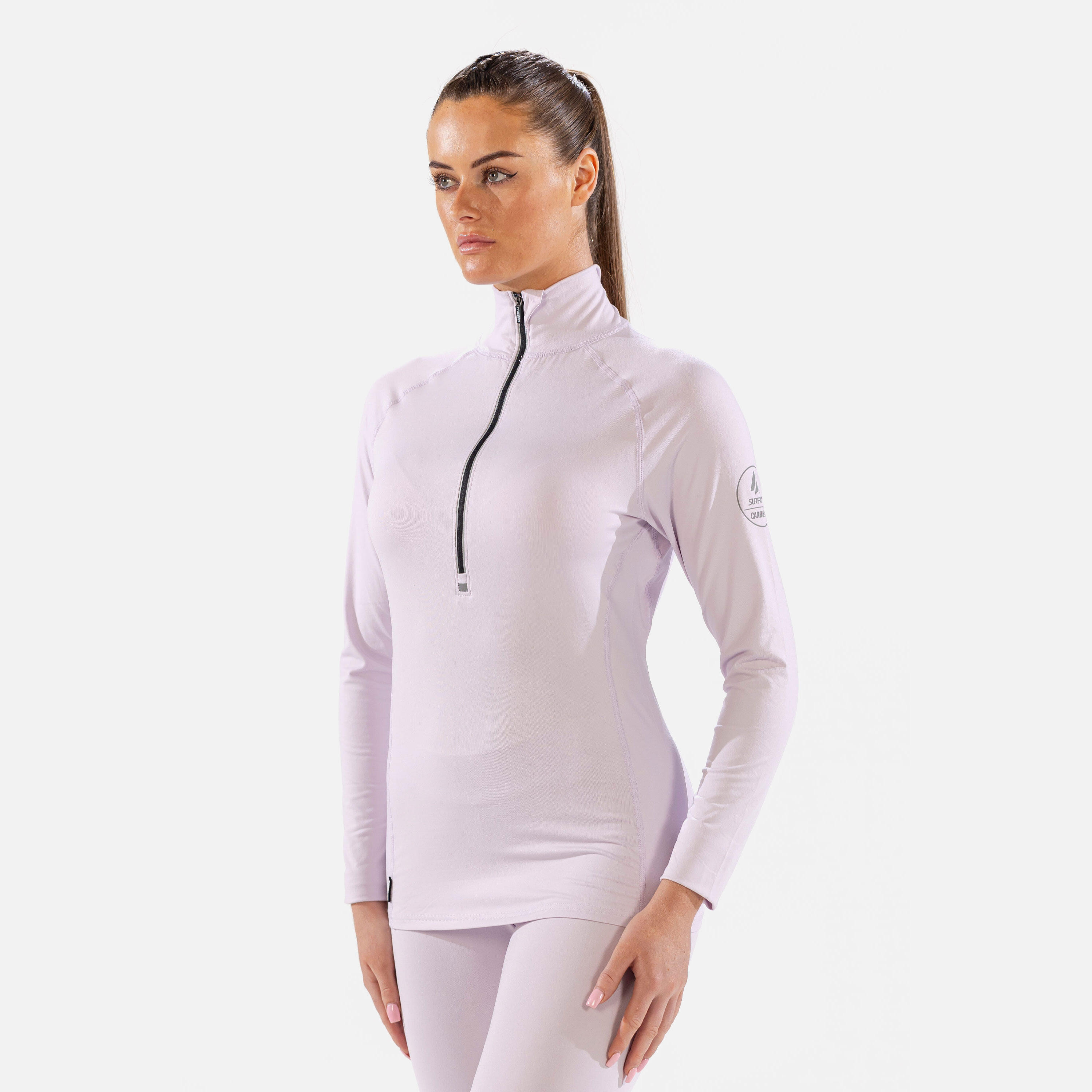 Surfanic Damska Bluza Termoaktywna Carbon Dri Koszulka z Zamkiem SWX2602-611