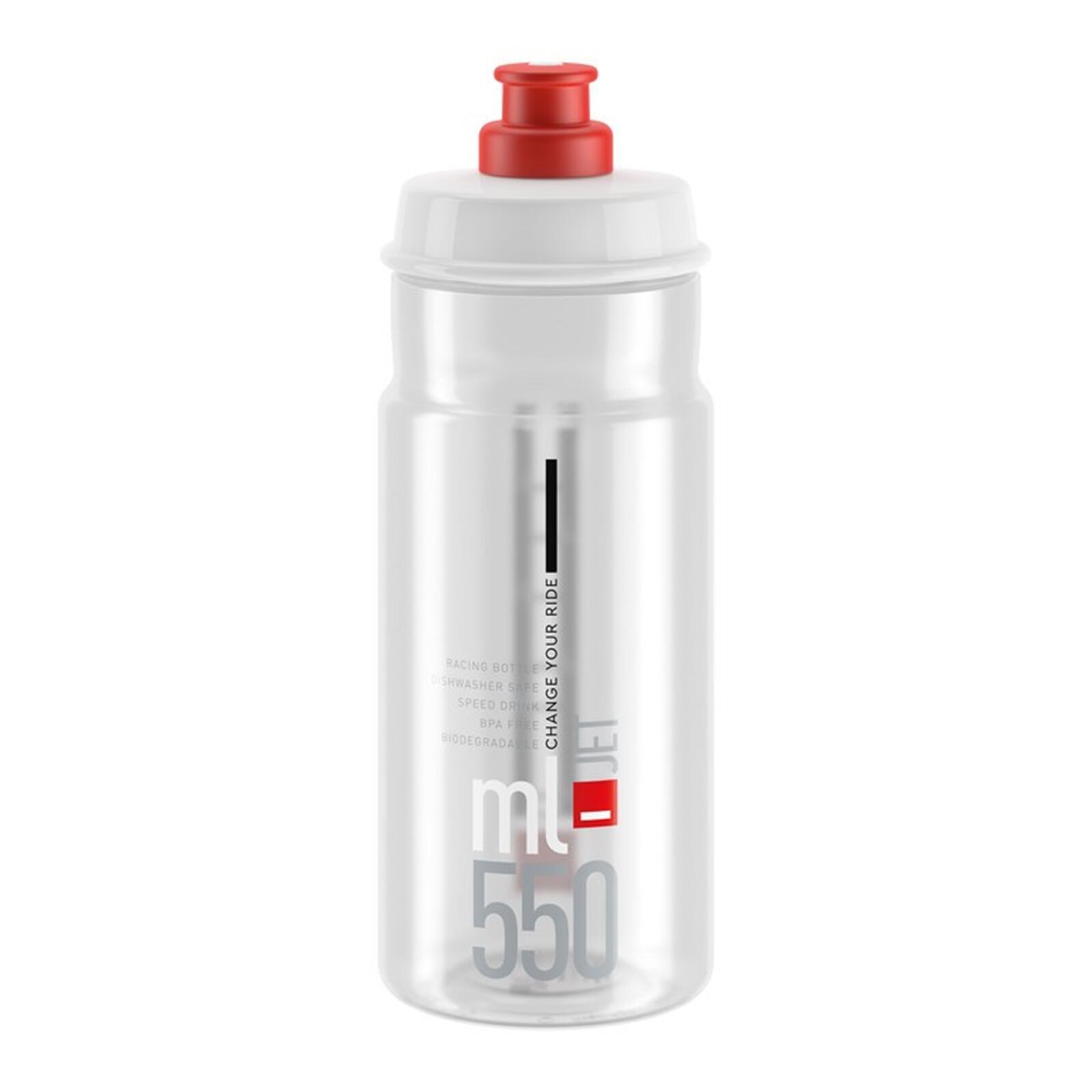 Bidon Jet Clear Czerwony 550ml  Elite