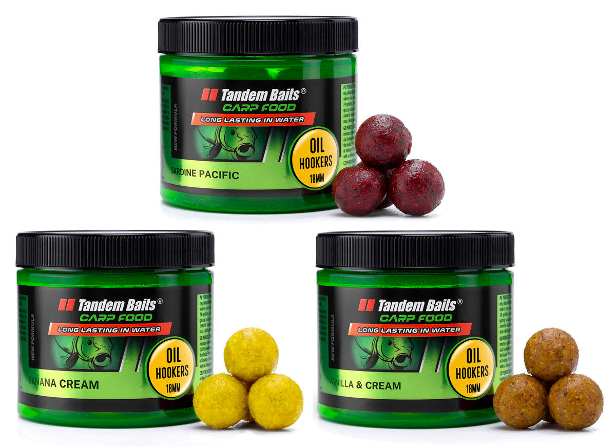 Kulki haczykowe Carp Food Oil Hookers 18mm/120g Mix nr 1 – 3 sztuki