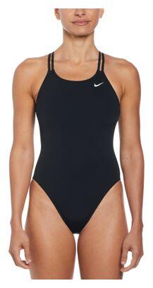 Nike Dames Badpak Hydrastrong Solid Spiderback One Piece Zwart