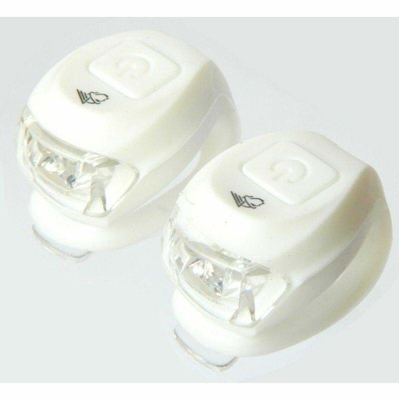 Lampka Velotech 2LED migająca biała