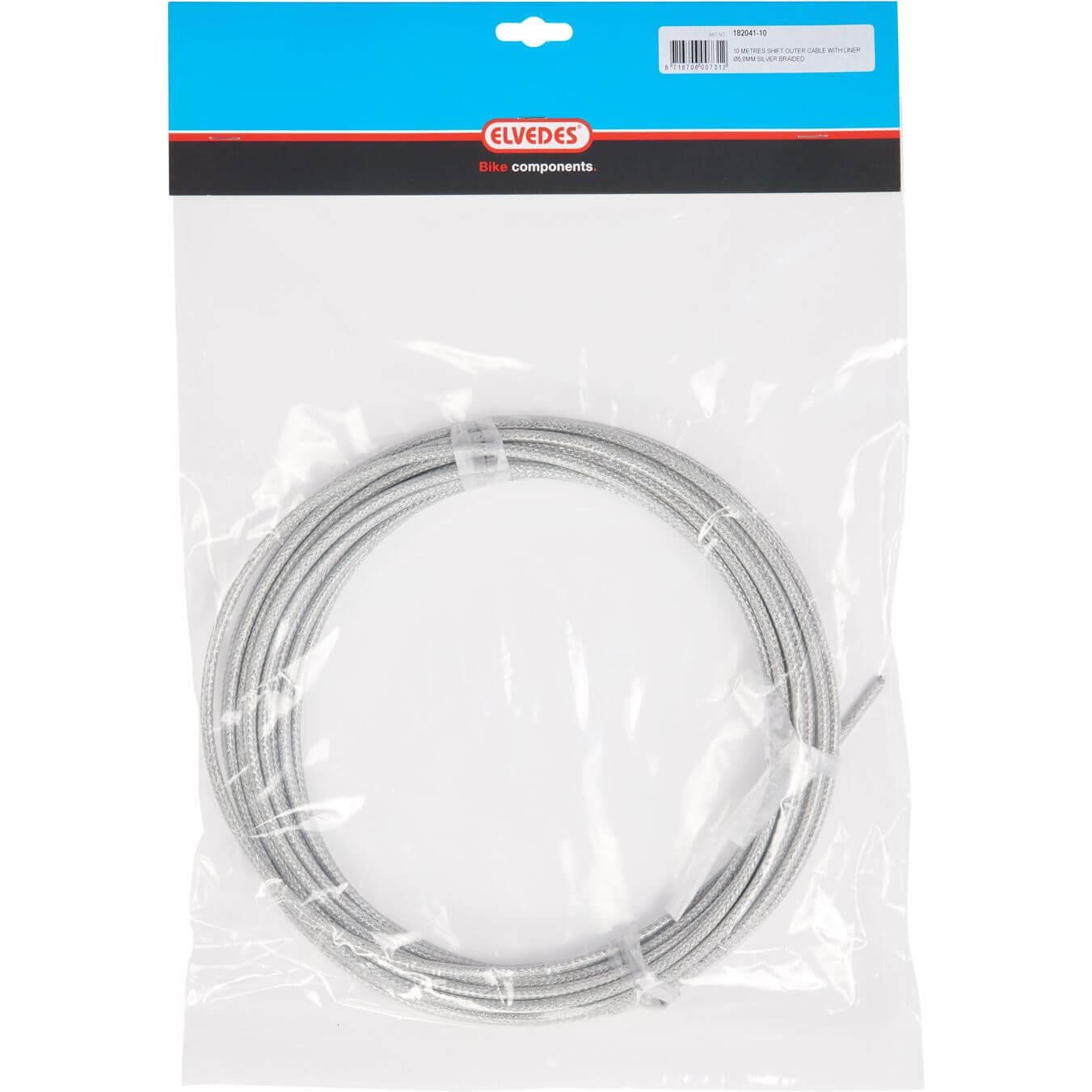 Elvedes oplot zewnętrzny 5 mm 10 m srebrny 182041-10
