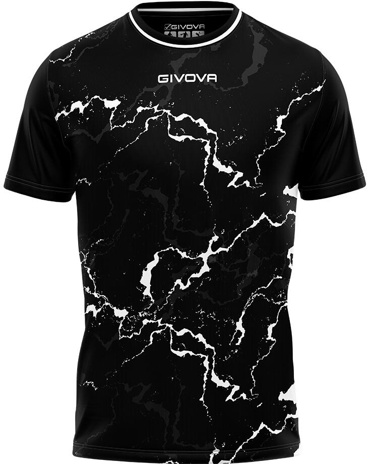 Koszulka sportowa Givova Graphite w kolorze czarnym i białym XL