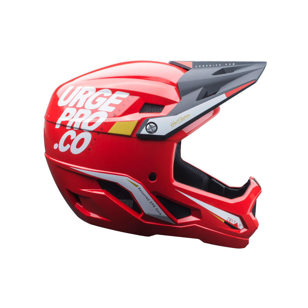 Kask rowerowy Deltar czerwony integralny dla dzieci