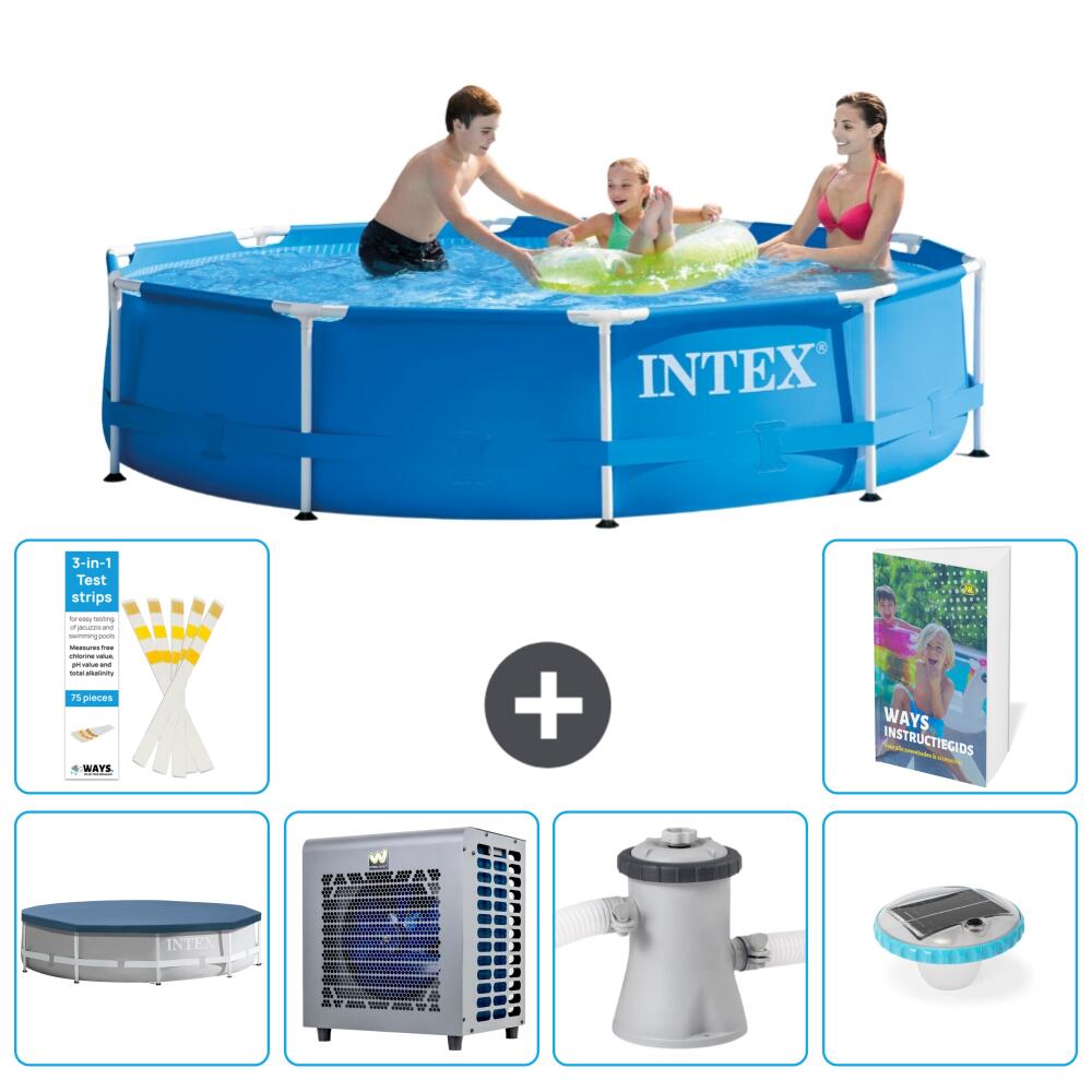INTEX Basen ze stelażem Okrągły - 305x76 cm - 7-częściowy S106