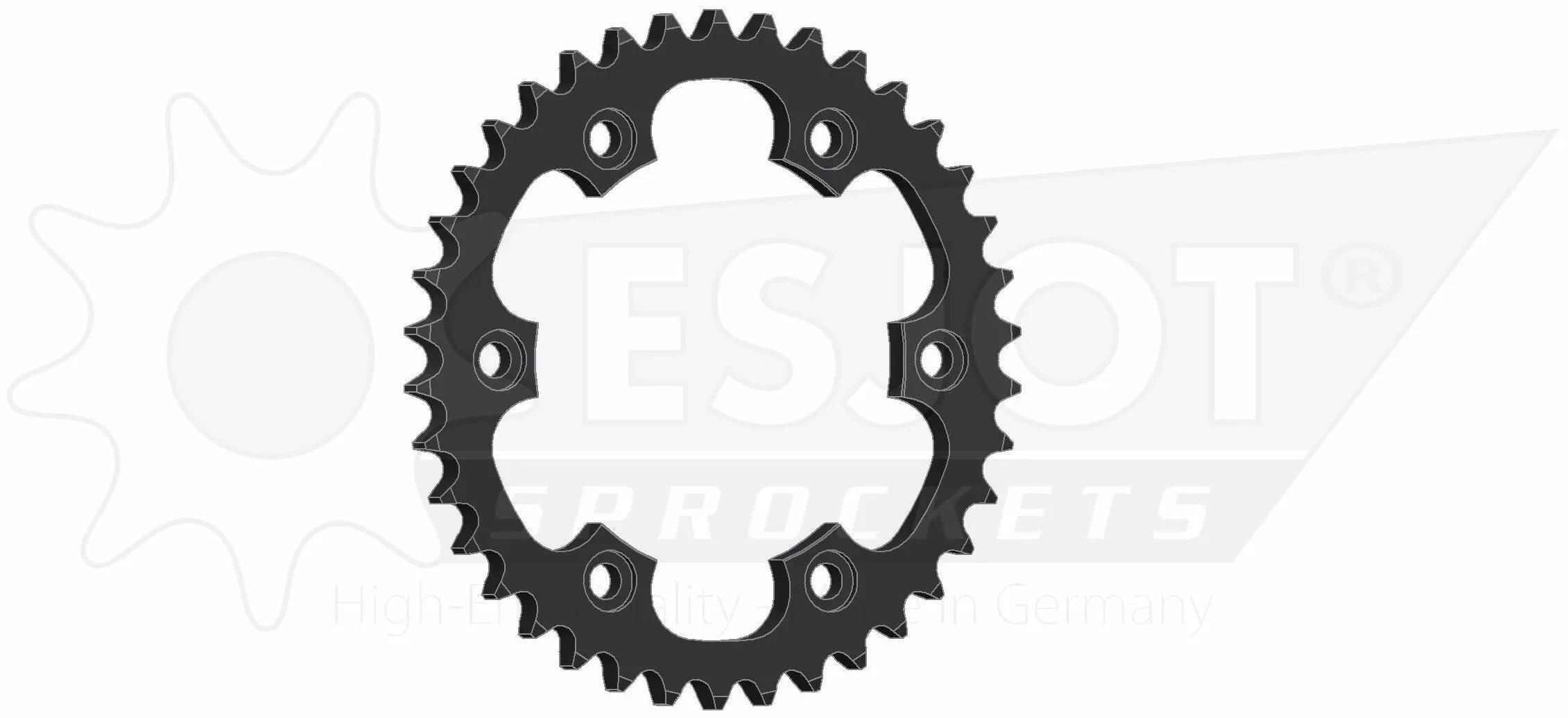 ESJOT zębatka 530 38 zębów stal czarna