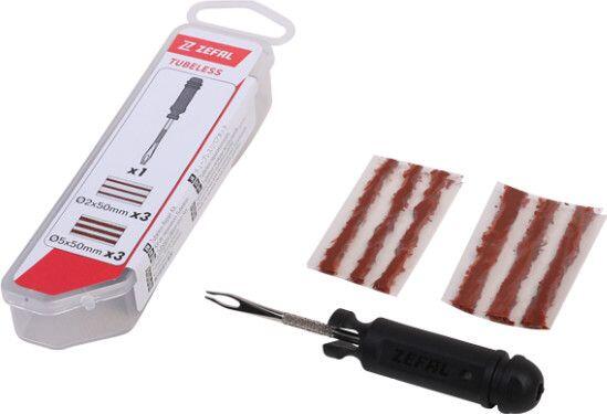 Zestaw naprawczy Tubeless Zefal – 6 korków (Ø2/Ø4 mm) z narzędziem