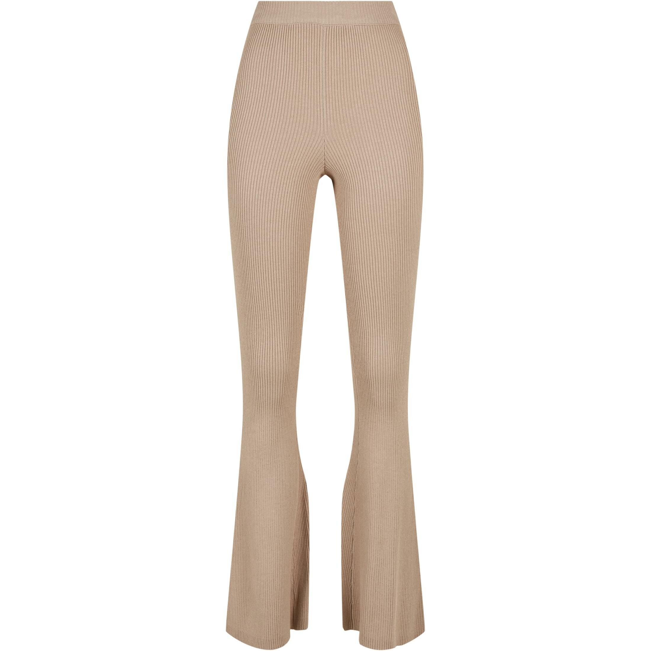 Legginsy damskie Urban Classics Rib Knit Bootcut GT