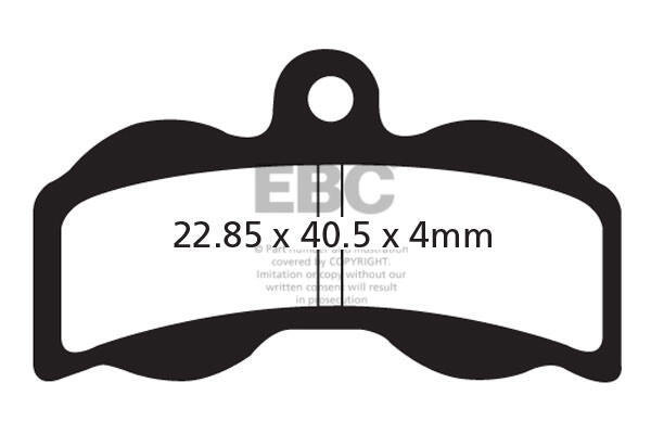 Klocki hamulcowe rowerowe (spiekane) EBC Brakes CFA300HH