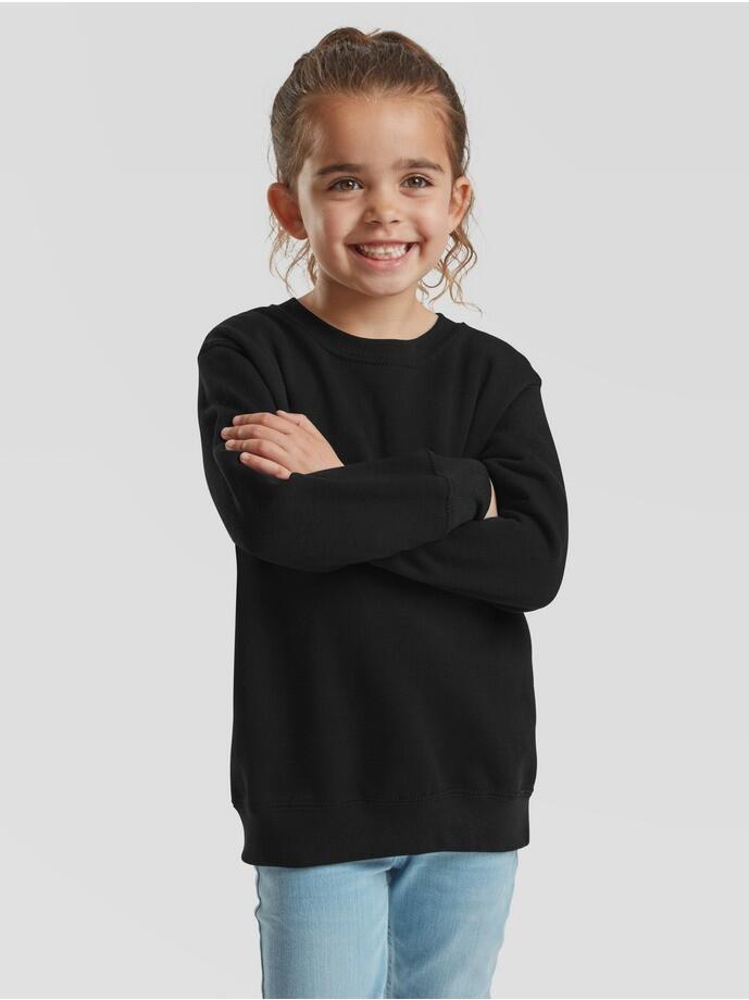Klasyczny zestaw dziecięcy Fruit Of The Loom – bluza dresowa w kolorze czarnym