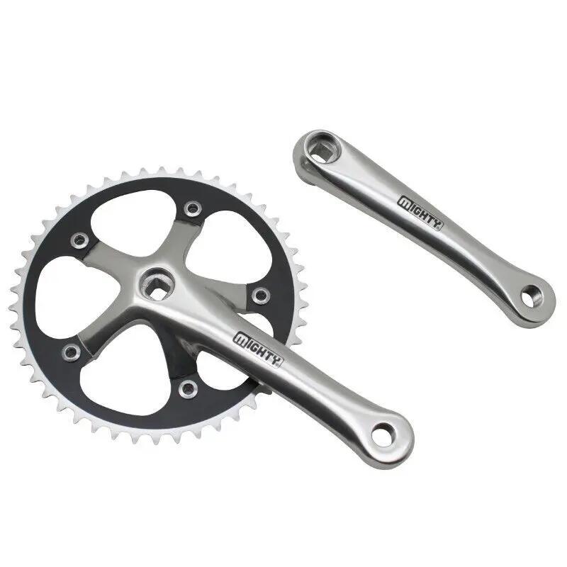 Aluminiowy korbowód szosowy P2R Fixie 3.30 165 mm 46D. (Fixie - Singlespeed) Dia