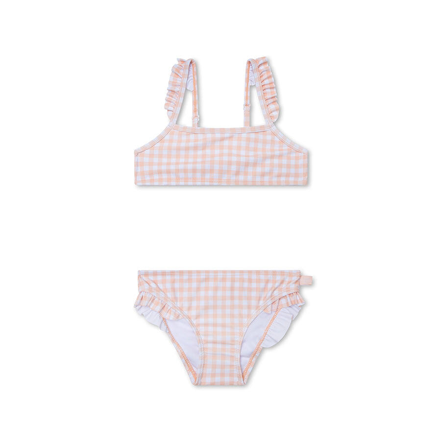 Swim Essentials Bikini - Orange - Sunset Grid