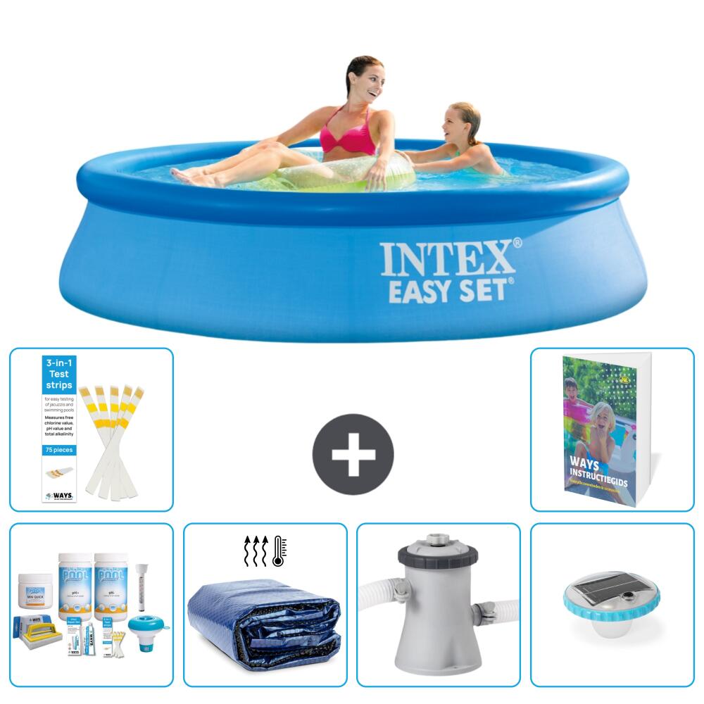 INTEX Basen Easy Set Okrągły - 244x61 cm - 7-częściowy S160