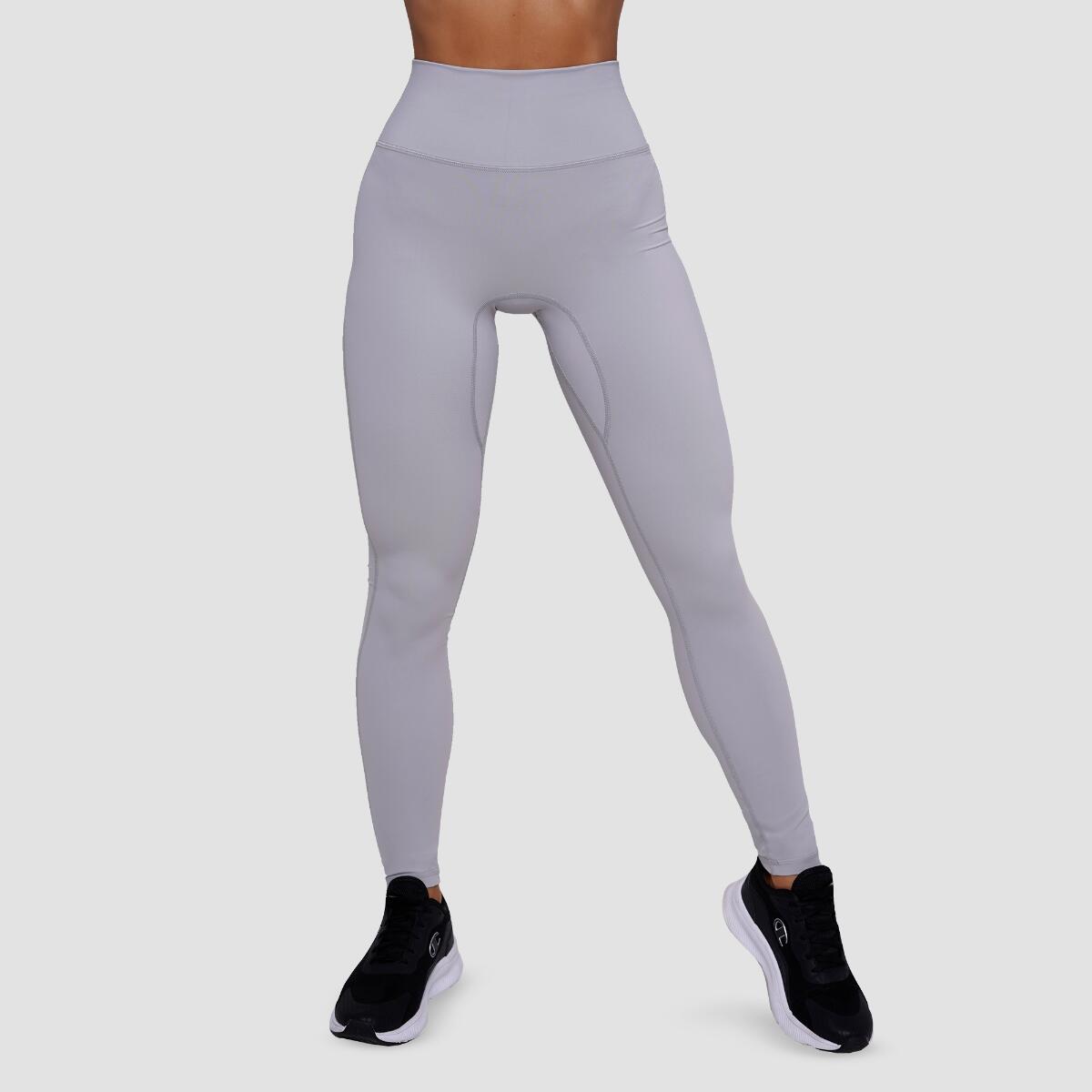 Legginsy damskie functional training z wysokim stanem szare FIT