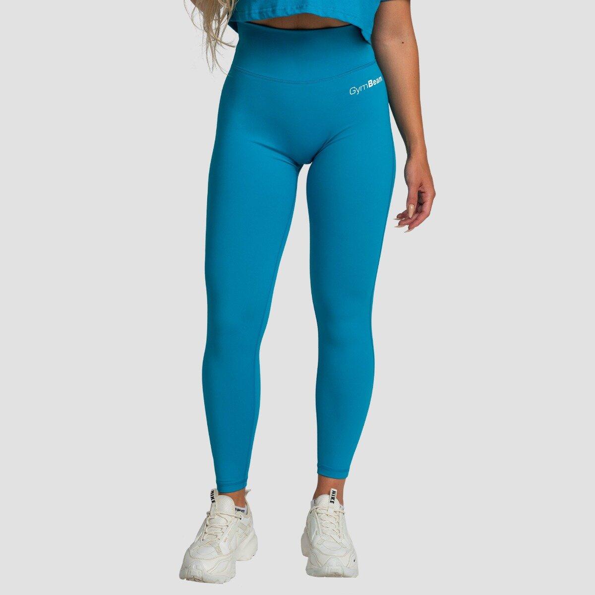 Legginsy damskie fitness z wysokim stanem akwamarynowe Limitless