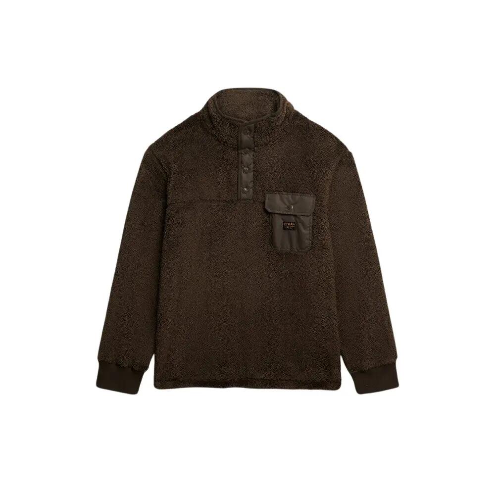 Polarowy sweter z kołnierzem tunisejskim Superdry