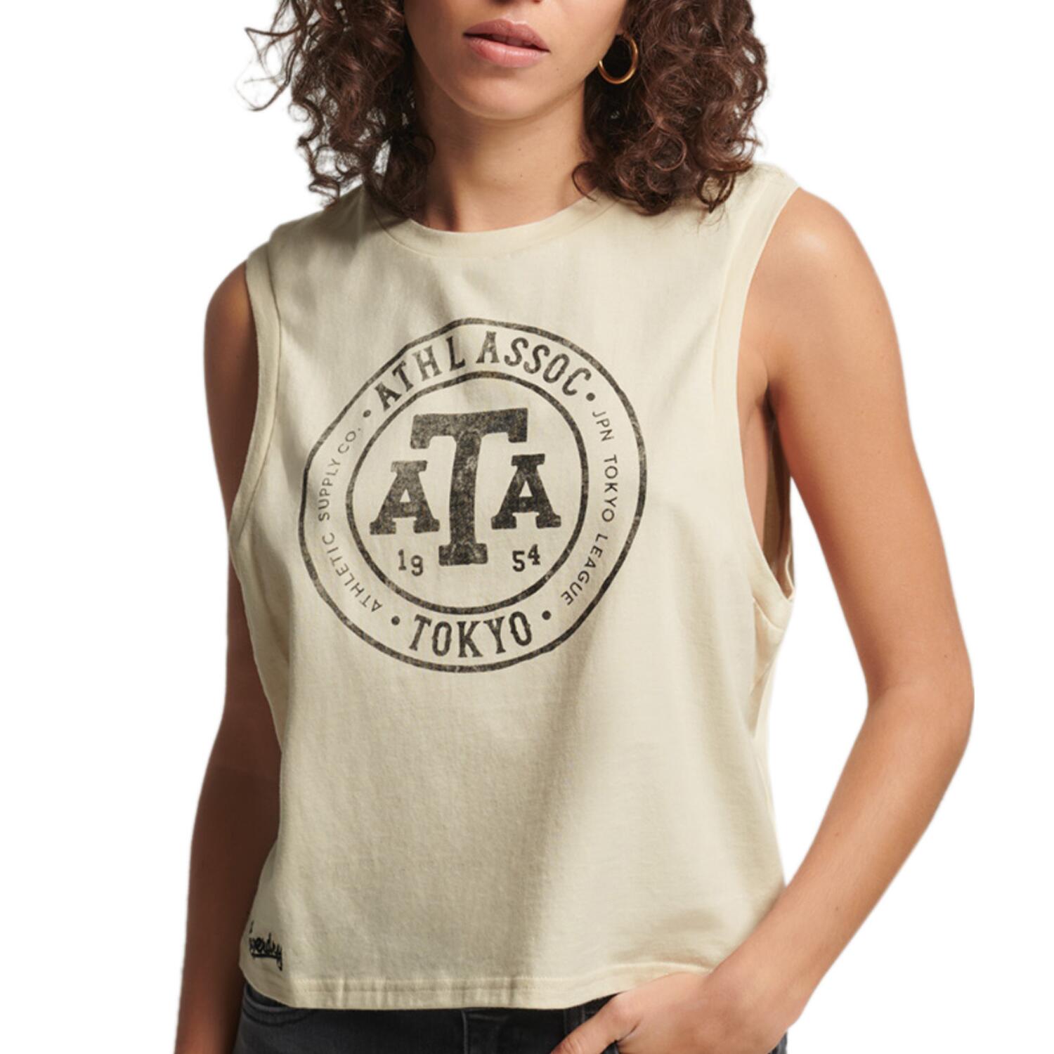 Koszulka turystyczna damska Superdry Vintage Collegiate Tank