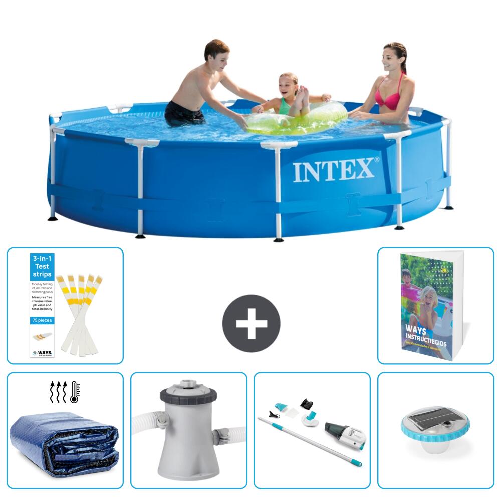 INTEX Basen ze stelażem Okrągły - 305x76 cm - 7-częściowy S81